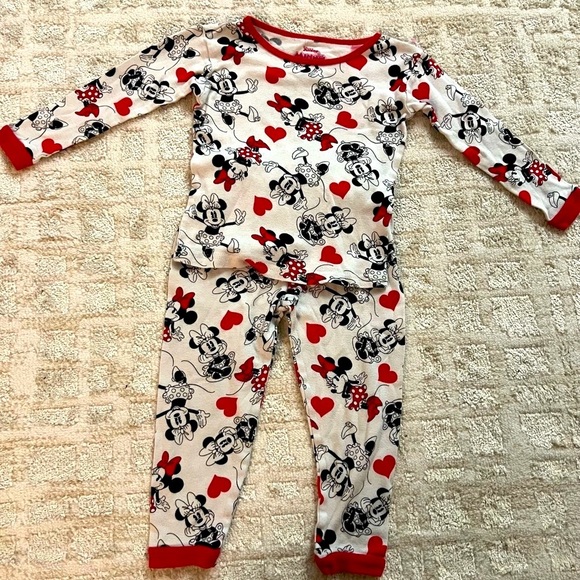 Disney Red and White Pajama Set for Cozy Nights - Picture 1 of 6